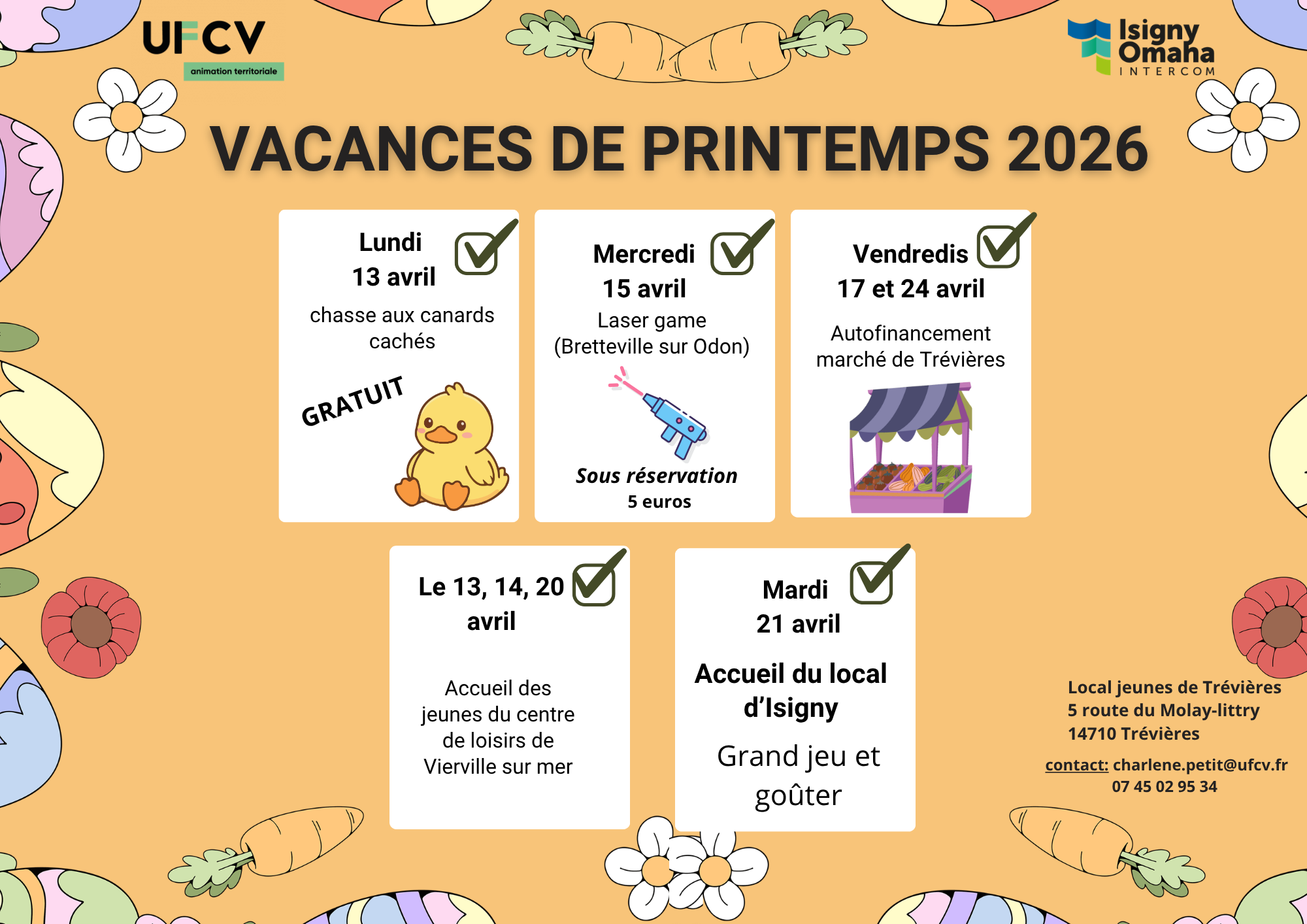 Programmation vacances de printemps 2026