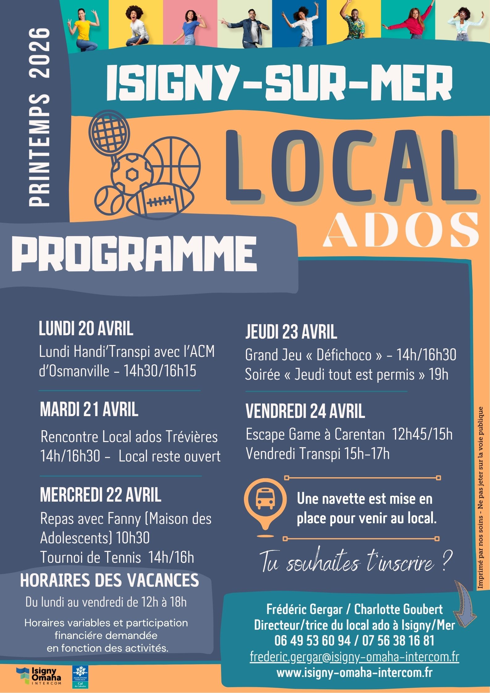Programme local ados PRINTEMPS (2e)