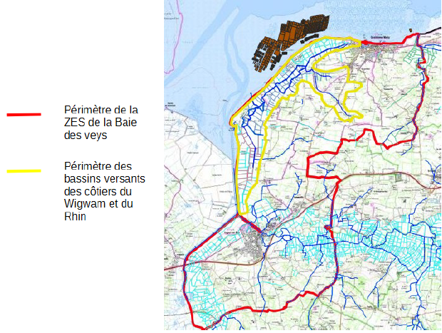Carte des communes concerné par la ZES